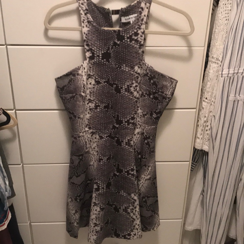 Elizabeth and James high neck dress.